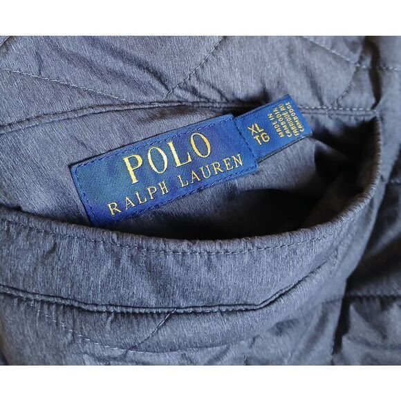 Polo ralph lauren mens xl quilted REVERSIBLE gray sleevless vest full zip - Picture 7 of 7